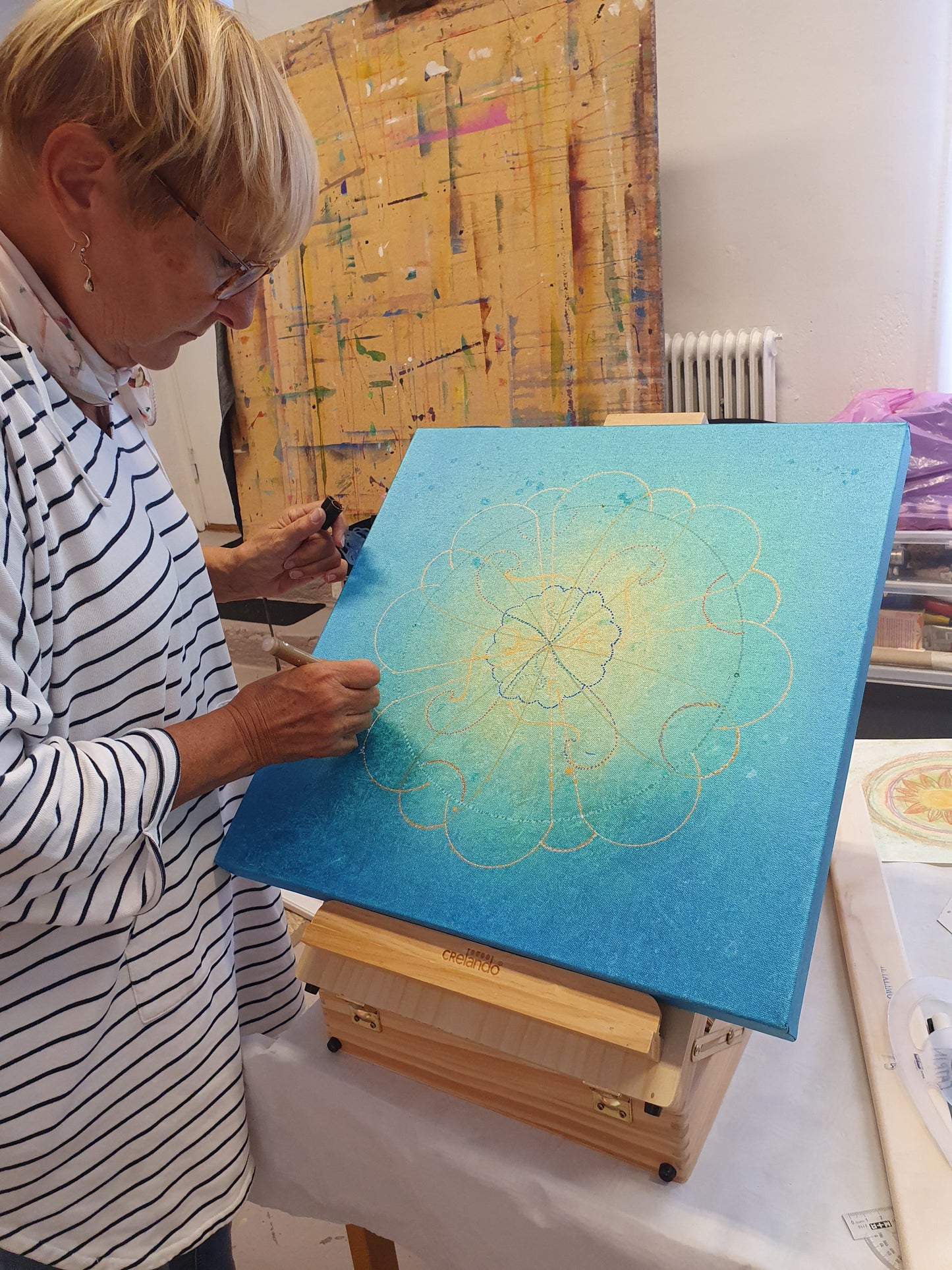 Healing painting at lake Siljan, 3 days course SEK 3000 12-14 July