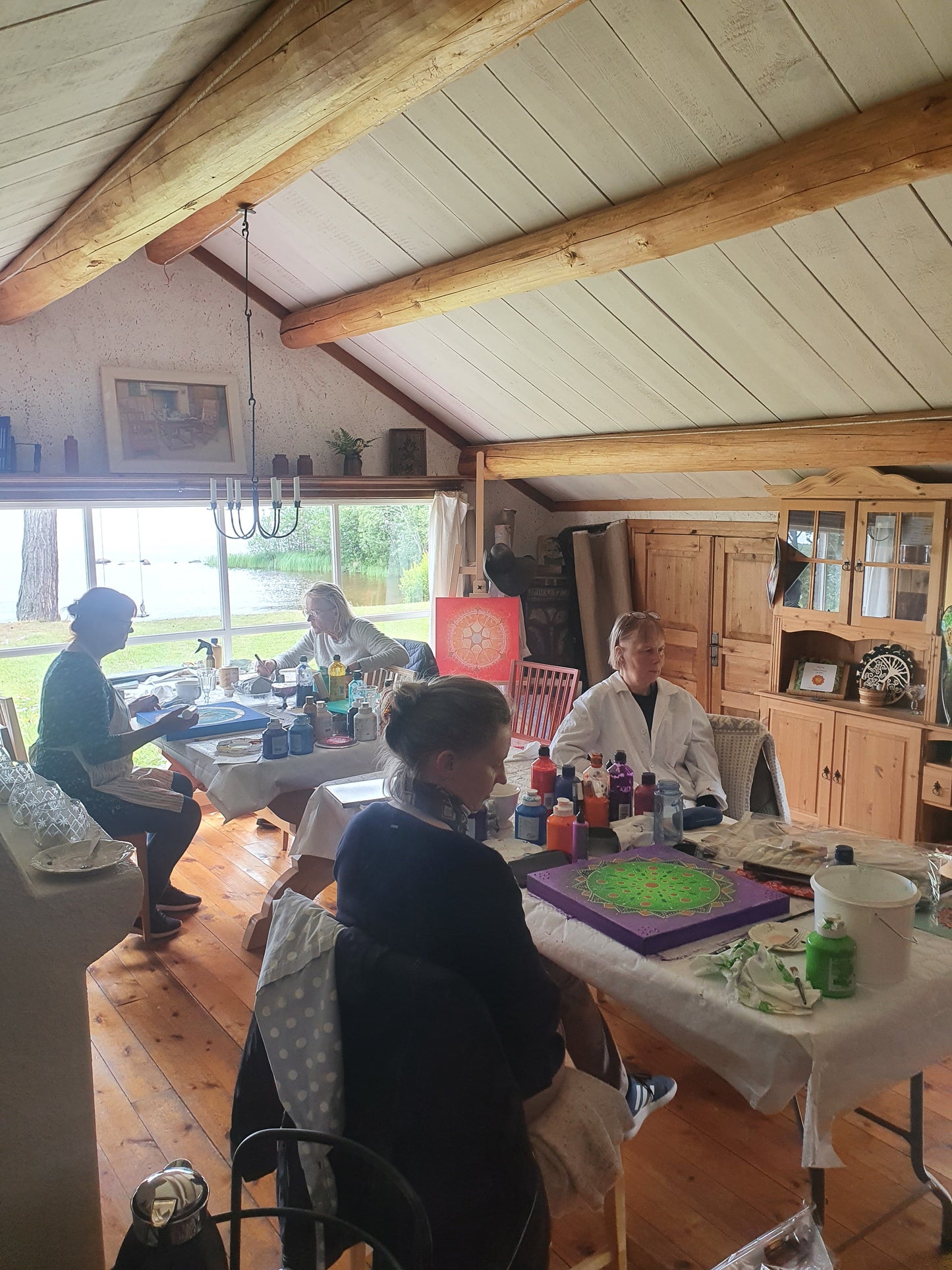 Återhämtning med måleri & meditation vid Siljan, 2 dagar kurs 2800 kr 1-2 augusti