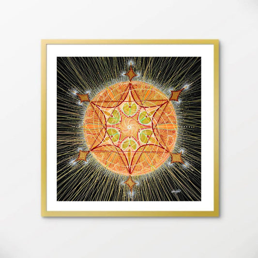 Earth star chakra - Fine Art print NYHET